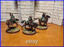 Lord of the rings games workshop Rohan royal Knights 3x pro painted middle earth