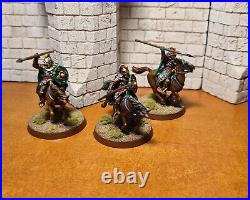 Lord of the rings games workshop Rohan royal Knights 3x pro painted middle earth