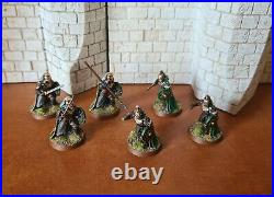 Lord of the rings games workshop Rohan royal guard 6x pro painted middle earth