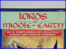 Lords of Middle-earth Vol III 3 Hobbits Dwarves Ents Orcs Trolls MERP Book LOTR