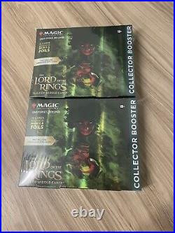 Lot Of 2 Sealed Mtg Lord Of The Rings Tales Of Middle-earth Collector Boosters