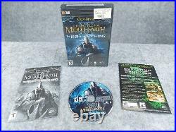 Lot of 3 LOTR Games PC BATTLE FOR MIDDLE EARTH I + II + WITCH KING EXPANSION