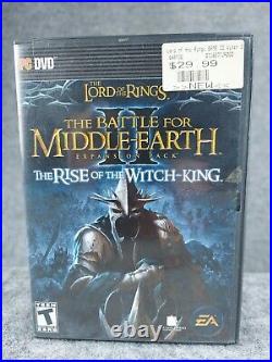 Lot of 3 LOTR Games PC BATTLE FOR MIDDLE EARTH I + II + WITCH KING EXPANSION