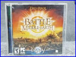 Lot of 3 LOTR Games PC BATTLE FOR MIDDLE EARTH I + II + WITCH KING EXPANSION