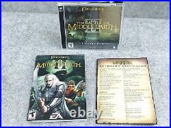 Lot of 3 LOTR Games PC BATTLE FOR MIDDLE EARTH I + II + WITCH KING EXPANSION