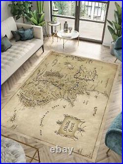 Lotr Of The Ring, Earth Carpet, LOTR, Middle Earth Map Rug, Lord Of The Carpet