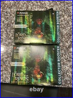 MAGIC LORD OF THE RINGS TALES OF MIDDLE EARTH COLLECTOR'S BOOSTER BOX Lot Of 2