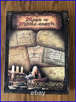 MAPS OF MIDDLE-EARTH 2002 Lord of the Rings Decipher NIB! 100% COMPLETE MERP