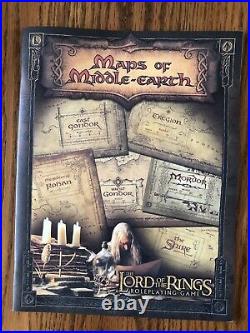 MAPS OF MIDDLE-EARTH 2002 Lord of the Rings Decipher NIB! 100% COMPLETE MERP