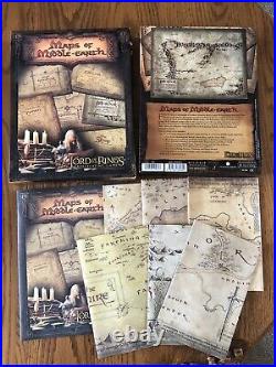 MAPS OF MIDDLE-EARTH 2002 Lord of the Rings Decipher NIB! 100% COMPLETE MERP