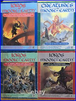 MERP LORDS OF MIDDLE-EARTH VOL. I/2/3 + Creatures Lot Good-Fair Condition