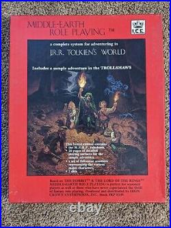 MERP Middle-Earth Role Playing Box Set #8100 I. C. E. 1984. Complete