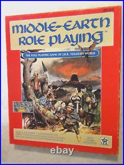 MERP Middle Earth Roleplaying Game Boxed Set Rules Cardboard Heroes Map Box OOP