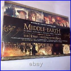 MIDDLE EARTH 6 Movie Ultimate Collectors 31 Discs 4K HD Blu-ray Digital Code