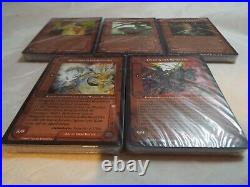 MIDDLE EARTH CCG, THE LIDLESS EYE SET OF 5 SEALED RINGWRAITH PACKS (German)