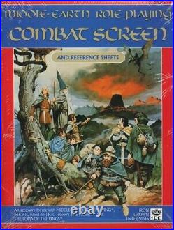 MIDDLE-EARTH COMBAT SCREEN AND REFERENCE SHEETS SEALED MERP Tolkien Game #8001