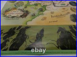 MIDDLE EARTH MAP Pauline Baynes LoTR Tolkien 1977 Westerhams 9th Prtg 0049120026