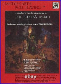 MIDDLE-EARTH ROLE PLAYING VF! 8100 BOXED SET MERP Tolkien Module Monster Manual