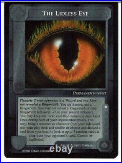 MIDDLE EARTH THE LIDLESS EYE RARE CARD THE LIDLESS EYE ex