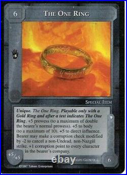 MIDDLE EARTH THE LIDLESS EYE RARE CARD THE ONE RNG ex