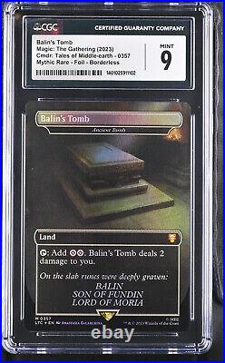 MTG LOTR Tales of Middle-earth Balin's Tomb / Ancient Tomb 0357 Foil CGC 9.0