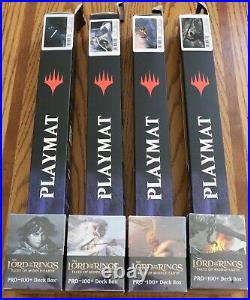 MTG LOTR Ultra Pro Commander Playmat + Deckboxes Tales of Middle-earth New