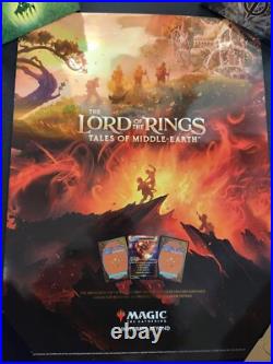 MTG LotR Tales of Middle Earth Foil promo poster 18x24