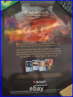MTG One Ring LotR Tales of Middle Earth Foil promo poster 18x24