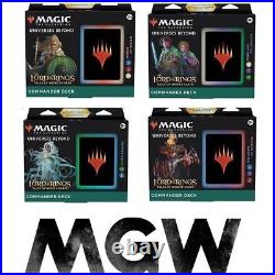 MTG The Lord Of The Rings Tales Of Middle Earth ENGLISH Commander Deck Set of 4