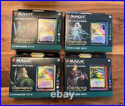 MTG The Lord of The Rings Tales of Middle-Earth Set of x4 Commander Deck