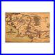 Matte CanvasMiddle Earth Map, Lord of The Rings, LOTR
