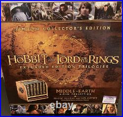 Middle-Earth 6-Film Limited Collector Edition The Hobbit LOTR BluRay+DVD+Digital
