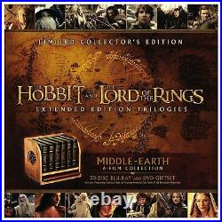 Middle-Earth 6-Film Limited Collector's Edition (Blu-ray + DVD) NEW