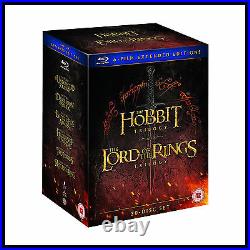 Middle Earth Collection 6 Film Ext Editions- Hobbit & Lord Of The Rings Bluray