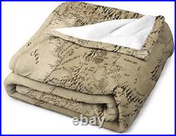 Middle Earth Map Blanket 80x60 for Adult Lor-d of the Rings Middle Earth Map