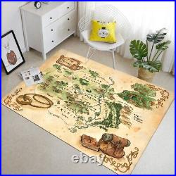 Middle Earth, Popular Movie Rug, Lotr Map, The Rings Map Rug, Fantastic Rug, Hobbit