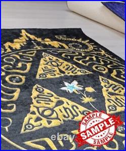 Middle Earth, Popular Movie Rug, Lotr Map, The Rings Map Rug, Fantastic Rug, Hobbit