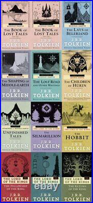 Middle Earth and Lord of the Rings Series 12-book Collection Set by Tolkien