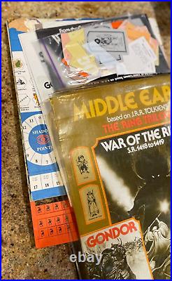 Middle Earth based on JRR Tolkein's The Ring Trilogy Strategy Game Fair/VG