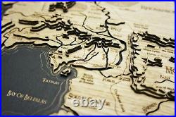 Middle Earth topographic map Lord Of The Rings LOTR The Hobbit