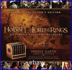 Middle-earth Limited Collectors Edition Hobbit Lord of the Rings Blu-ray DVD Set