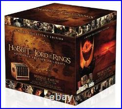 Middle-earth Limited Collectors Edition Hobbit Lord of the Rings Blu-ray DVD Set