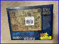 NEW! (#BOX DAMAGE) Lord Of the Rings 3000 Piece Puzzle AQUARIUS middle earth