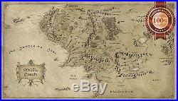 New Middle Earth Lord Of The Rings Lotr Map Hobbit Home Print Art Premium Poster