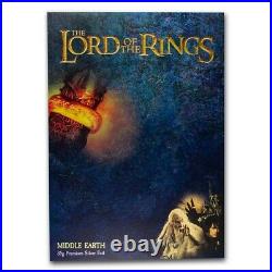 Niue -2021- THE LORD OF THE RINGS Middle Earth 35g Pure Silver Foil