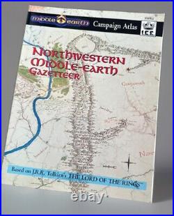 Northwestern Middle Earth Gazetteer Campaign Atlas ICE 4002 MERP & Map Lotr 1st