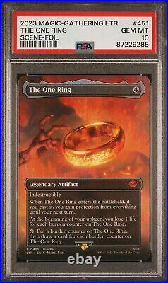 PSA 10 GEM MINT The One Ring 451 Scene Foil Promo Lord of the Rings 2023 MTG