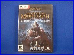 Pc LORD RINGS Battle For Middle Earth II 2 RISE OF THE WITCH KING Expansion Pack