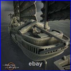 Pirate Junk ship Eastern Seas 28mm LOTR war gaming miniatures