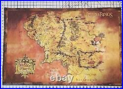 Poster 2011 Lord of the Rings Map of Middle Earth 24 x 36